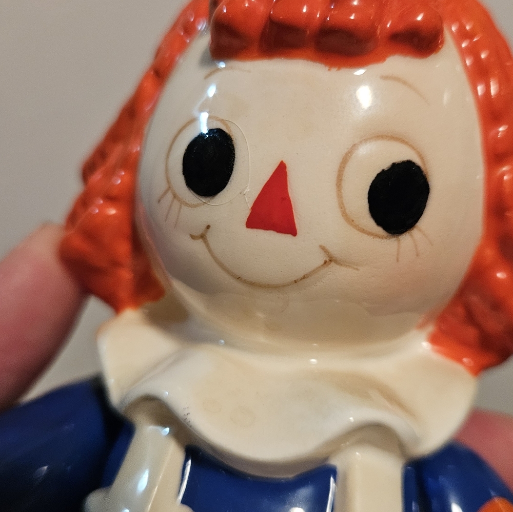 Vintage Schmid Raggedy Ann Poseable Music Box Figure - Picture 9 of 10